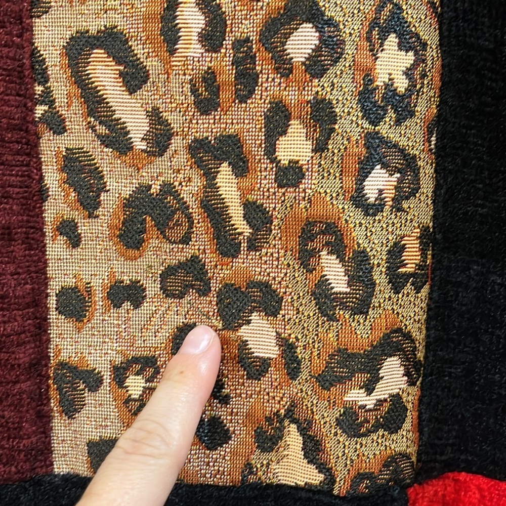 Vtg Allure Boutique Patchwork Painted Design Cord… - image 12